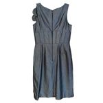 NUE by Shani Size 10 NWT Sleeveless Gunmetal Shaping Corset Midi Dress Flower Gray Photo 3