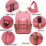 Backpack for airplane school baby adventure college sport everything you… Red Photo 4