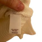 SO  Cream medium Long sleeve sweater Criss cross sleeves white Photo 3