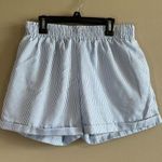 Umgee  Women’s Blue White Striped Boxer Shorts Large Photo 0