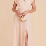 Birdy Grey  Violet Bridesmaid Dress Pale Blush Pink Chiffon Long Length Size S Photo 0