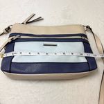 Dana Buchman Navy, Tan And Beige Crossbody Handbag/Women's Casual Purse Bag Photo 4