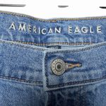American Eagle  Stovepipe Jeans Womens 16 Short Blue Wide Leg Stretch Medium Wash Photo 5
