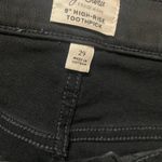 J.Crew  denim black 9" high rise toothpick jeans 29 women stretchy cotton Photo 4