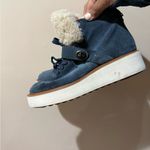 Coach  Urban Hiker Suede Ankle Shearling Cold Weather Boots Blue Size 7.5‎ T Photo 3