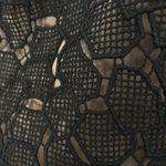 Diane Von Furstenberg DVF  Black Lace Leather Trim Barneys NY Mini Skirt Size 2 Photo 5