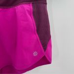 Athleta Women’s  Track This Run Shorts Fuchsia Zip Pocket Stretch size small Photo 5