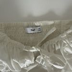 Aritzia TNA‎ Womens Blouse Tank Size XS White  Tank  Cropped Elastic Photo 5