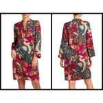 Trina Turk ππ Christie Dress Bell Sleeve Shift Dress Paisley Print Small NWT Photo 1