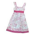 Red Camel Red‎ Camel Womens Juniors Dress Size 1 Pink White Rockabilly Ties in Back Photo 1