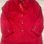 L.L. Bean Cashmere Wool Blazer Jacket Valentine's Day Red Classic Workwear Size XL Photo 0