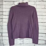Eddie Bauer Women’s M Lavender Purple 100% Wool Turtleneck Sweater Classic Fall Photo 0