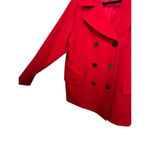 Pendleton  Red 100% Virgin Wool Pea Coat Size XL Photo 3
