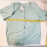 Croft & Barrow Women’s Turquoise Long Sleeve Cardigan Lightweight Size PXL NWT Photo 4