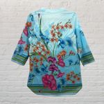 Soft Surroundings  L'atalante Tunic PM  Blue Tropical Photo 2