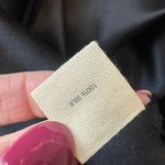 Elizabeth and James  Black Silk Long Sleeve Boat Neck Shift Dress Size M chiffon Photo 7