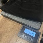 Old Navy  Black Denim Jeans Womens Size 14 Slouchy Straight High Rise New Raw Hem Photo 9