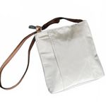 Vera Bradley  White Crossbody Bag with Brown Strap Photo 1