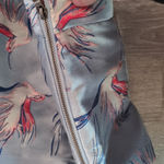 Alice + Olivia Heath High-Waist Bird-Print Satin Shorts Size 0 Photo 4