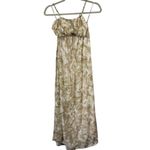 Faithfull the Brand Celina Midi Dress Cutout Tan TieDye Beach Size X-SMALL USA 2 Photo 8