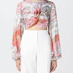 Andrea Iyamah  Behati Cropped‎ Top Mushroom Print NWT Size Small Photo 3