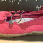 Lands' End  pink suede slip on size 8.5‎ Photo 0