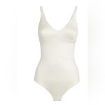 Spanx NWT  Shaping Satin Thong Bodysuit - white size small Photo 1