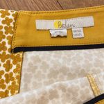 Boden Helena Chino Autumn Gold White Ditsy Floral Print Mini Skirt US 12 LONG Orange Photo 4