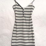 Princess Polly Striped Ribbed Henley Button Front Mini Dress Size 2 Photo 7
