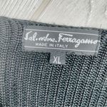 Salvatore Ferragamo Vintage silk Salvatore ferrigamo Italian cropped short sleeve blouse shirt xl Photo 2