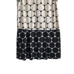 Ann Taylor Loft Women Mini Dress 12P Cotton Silk Large Dot Drop Waist Quiet Luxury Girly Photo 7