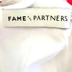 Fame & Partners Aubrieta One Shoulder Ruffle Midi Dress Briar Rose Floral Size 6 White Photo 8