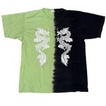 Vintage Y2K Dragon Yazbek Tag Green Black Tie Dye T Shirt Size Large Photo 0