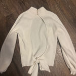 Altar'd State White high neck open back sweater Photo 1