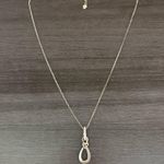 Helzberg I AM LOVED 14K & Sterling Silver Genuine Diamond Pendant Necklace Photo 4