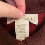 Easy Spirit EUC Vintage women’s burgundy red collared floral oversized sweater Photo 3