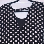 Francesca’s Polka Dot Dress Black Size L Photo 3