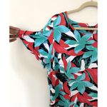 Talbots  Floral Hawaiian Sheath Dress Short Sleeve Crewneck Multicolor Stretch XL Photo 7