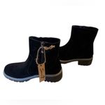 Seven7 Women's Black Ankle Bootie
Round Toe Faux Suede Zip Women’s Size 9 Photo 3