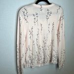 SAGE HARBOR Womens Cardigan Sweater VTG Pink Floral Button Long Sleeve Large Photo 2