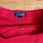 J.Crew Premium Ribbed Side-Button Cotton Pullover Red Top Women’s Size M Photo 3