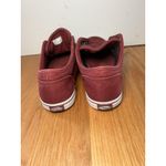 Vans Shoes Womens Size 6.5 Burgundy Canvas Low Top Skate Sneakers Casual Photo 5