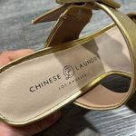 Chinese Laundry NWOB gold buckle heel sandals 7.5 Photo 8
