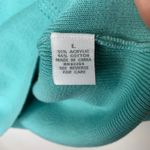 Pastel Green Square Neck Short Sleeve Sweater Fine Knit Sz Large Photo 7