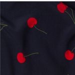 Realisation The Teale Wrap Dress 100% Silk size XXL cherry print Blue Photo 10