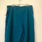 French Laundry NEW NWT  Plus Size Teal Blue Wide Leg Drawstring Pull On Pants 1X Photo 9