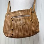 Roots  Brown leather Woven crossbody Bag‎ Photo 11
