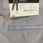 Liz Claiborne New  Career Emma Ankle Pants Womens Sz 8 Silver Gray Photo 3