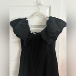 Sea NY Leona Strapless Off the Shoulder Linen Midi Dressn NWT 4 Black Photo 9
