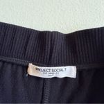 Project Social T  Brushed Wide Leg Pants in Black Photo 2